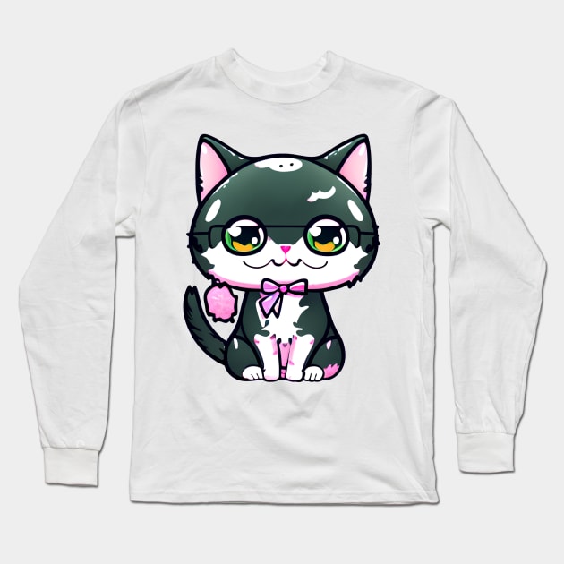 A CUTE KAWAI Kitty Long Sleeve T-Shirt by mmamma030